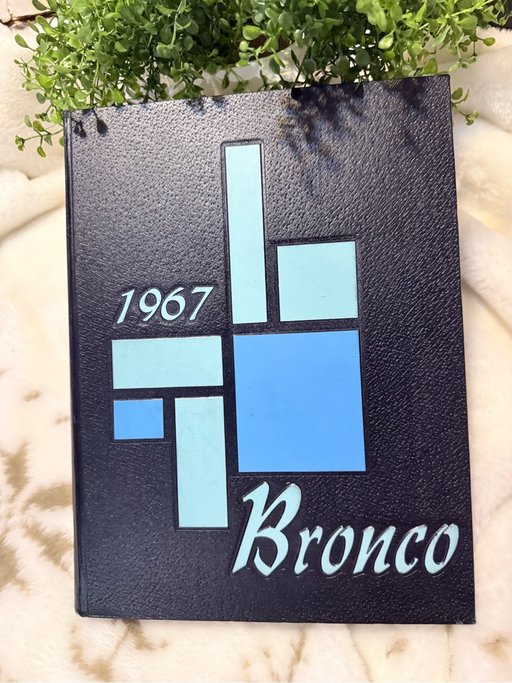 1967 Navy Hardcover Notebook with Blue Accents